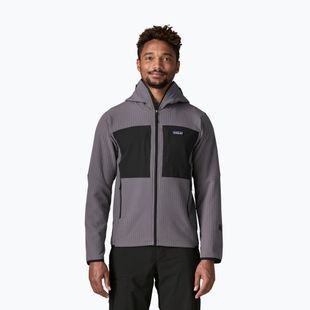 Men's trekking sweatshirt Patagonia R2 TechFace Hoody may grey