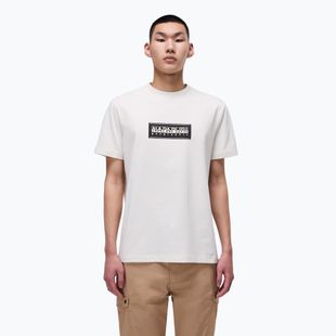 Men's T-shirt Napapijri S-Box Logo white whisper