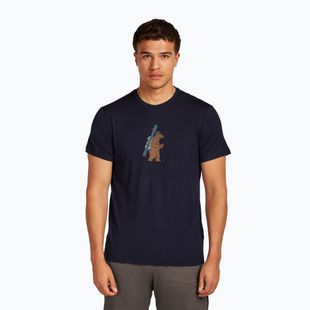 Men's T-shirt icebreaker Merino 150 Tech Lite Bear Tour midnight navy