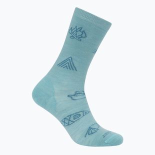 Women's socks icebreaker Merino Ultralight Crew Camp Ess hydro/topaz