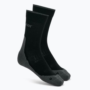 Men's socks icebreaker Merino Hike+ Light Crew 2 pairs black/obsidian