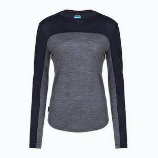 Women's longsleeve icebreaker Merino 125 Cool-Lite Sphere Tee CB midnnavy hthr/midnnavy/cb