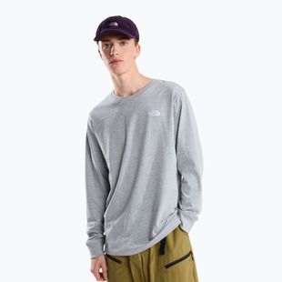 Men's long-sleeve trekking shirt The North Face Evolution Simple Dome Regular LS Tee tnf pale grey heather