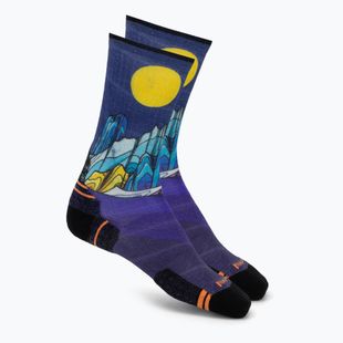 Socks Smartwool Hike Mountain Lake Print Crew deep navy