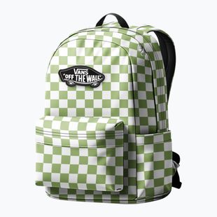Children's urban backpack Vans Old Skool Grom Check 18 l checkerboard lime burst