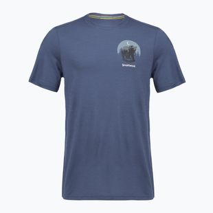 Men's T-shirt Smartwool Lunar Bear Active SS Graphic Tee nightfall blue