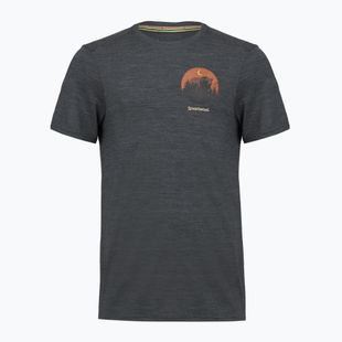 Men's T-shirt Smartwool Lunar Bear Active SS Graphic Tee charcoal heather