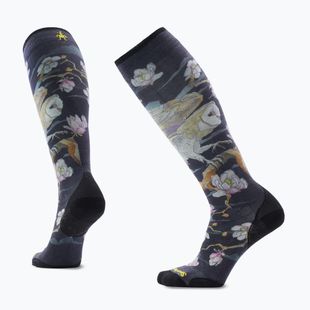 Women's ski socks Smartwool Ski Zero Cushion Nightwatcher Prrint OTC black