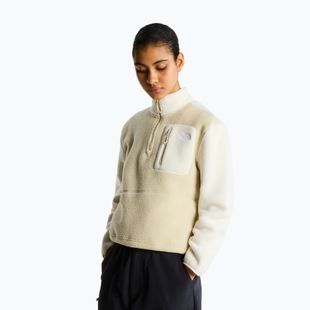 Women's fleece sweatshirt The North Face Yumiori 1/4 Zip desert stone/wh