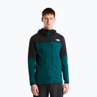 Men's jacket The North Face Polartec Powergrid Stormgap Hoodie Pacific Teal/Tnf Black