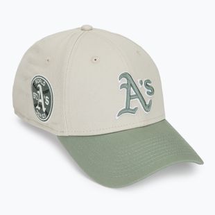 New Era WS Patch 9Forty Oakland Athletics baseball cap light beige