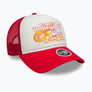 New Era Foam Trucker bright pink baseball cap