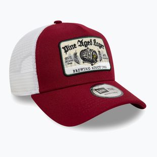 New Era NE Vintage Trucker baseball cap dark red