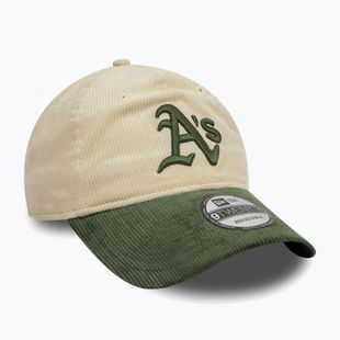 New Era Block Cord 9Twenty Oakland Athletics baseball cap light beige