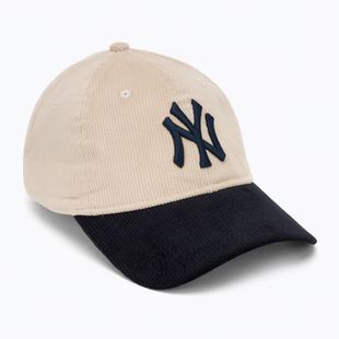 New Era Block Cord 9Twenty New York Yankees baseball cap light beige