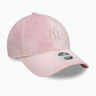 Women's New Era Diamante Velour 9Forty New York Yankees dark pink baseball cap