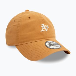 New Era Mini Washed 9Twenty Oakland Athletics dark beige baseball cap