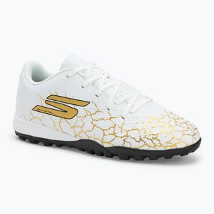 Children's football boots SKECHERS Skx_1.5 Youth Jr TF white/gold