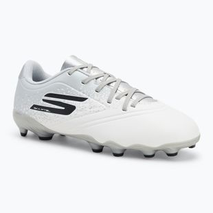 Children's football boots SKECHERS Razor 1.5 Youth Jr FG white/silver