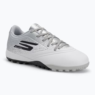 Children's football boots SKECHERS Razor 1.5 Youth Jr TF white/silver