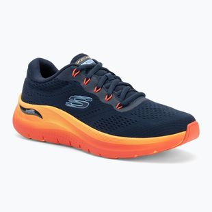 SKECHERS men's shoes Arch Fit 2.0 navy leather/multi trim