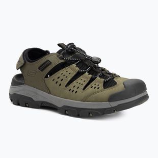 SKECHERS men's Tresmen Menard olive sandals