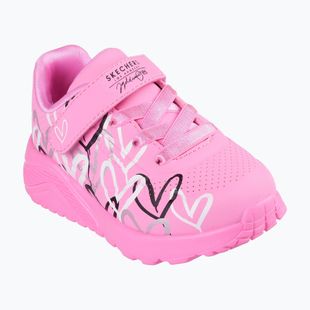 Children's shoes SKECHERS Uno Lite Love Levitate hot pink/multi