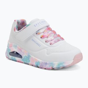 Children's shoes SKECHERS Uno Gen1 Fresh Blooms white