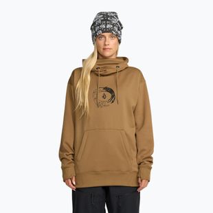 Women's snowboard sweatshirt Volcom Riding Hydro P/O bronze