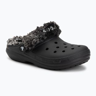 Slides Crocs Classic Fleece Lined black