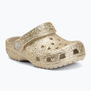 Children's slides Crocs Classic Chunky Glitter 211940 sandstone