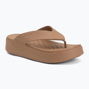 Women's flip-flops Crocs Gateway Platform milk chocolate