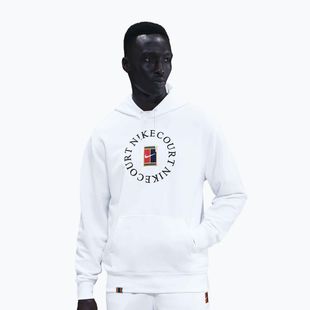 Men's tennis sweatshirt Nike Court Dri-Fit Heritage French Terry Hoodie white/black