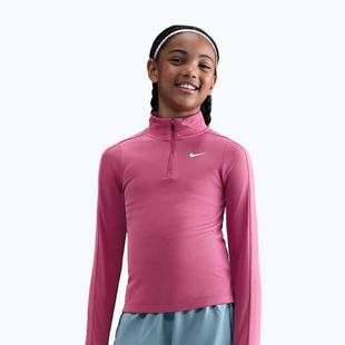 Children's training longsleeve Nike Dri-Fit 1/4 Zip sweet beet/white