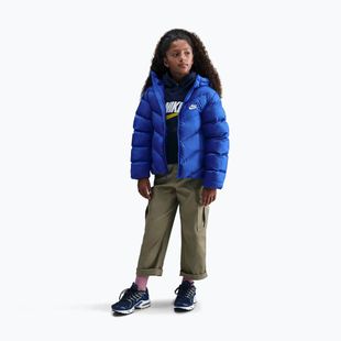 Children's insulated jacket Nike Sportswear All Day Play game royal/white