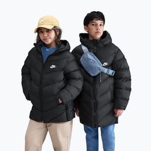 Children's insulated jacket Nike Sportswear All Day Play black/white