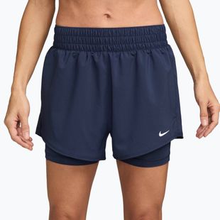 Women's shorts Nike One Dri-Fit High-Waisted 3" 2In1 midnight navy