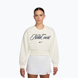 Women's sweatshirt Nike Court Collection French Terry Crew Neck sail/midnight navy