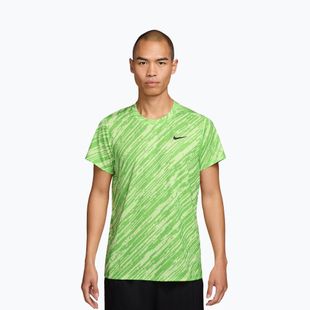Men's tennis shirt Nike Court Dri-Fit Victory Print mean green/black