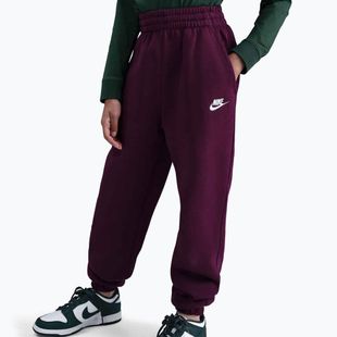 Children's trousers Nike Sportswear Club Fleece bordeaux/bordeaux/white