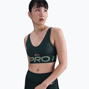 Training bra Nike Pro Indy Plunge seaweed/clay green/white