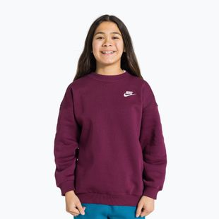 Children's sweatshirt Nike Sportswear Club Fleece bordeaux/white