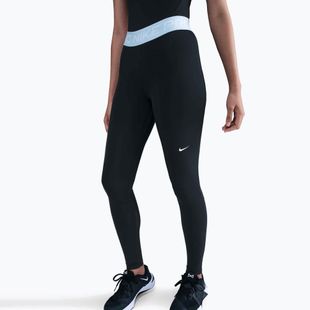 Women's leggings Nike Pro 365 Tight black/celestine blue/white