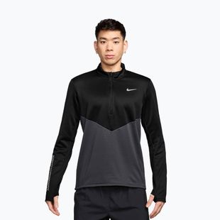 Men's running sweatshirt Nike Pacer Winterized 1/2 Zip anthracite/black
