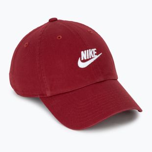 Baseball cap Nike Club Unstructured Futura Wash team crimson/white