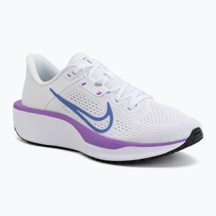 Women's running shoes Nike Quest 6 white/black/bright violet/sapphire