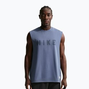 Men's training T-shirt Nike Athletic Club Dri-Fit diffused blue/diffused blue