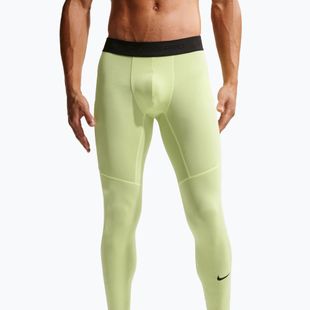 Men's training leggings Nike Pro Dri-Fit Tight Fitness light liquid lime/black
