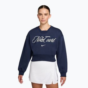 Women's sweatshirt Nike Court Collection French Terry Crew Neck midnight navy/sail
