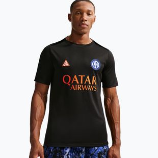Men's football T-shirt Nike Inter Milan Academy Pro SE black/safety orange